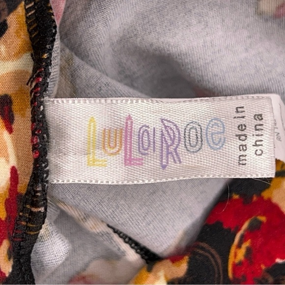 LULAROE CHERUB LEGGINGS GOTH RETRO TALL CURVY FIT WOMENS STRETCH PANTS - Picture 9 of 10